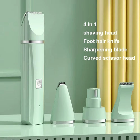 3 in 1 Pet Electric Hair Trimmer 5V USB with 4 Blades Professional Recharge Haircut for Dogs Cat Grooming Clipper Nail Grinder